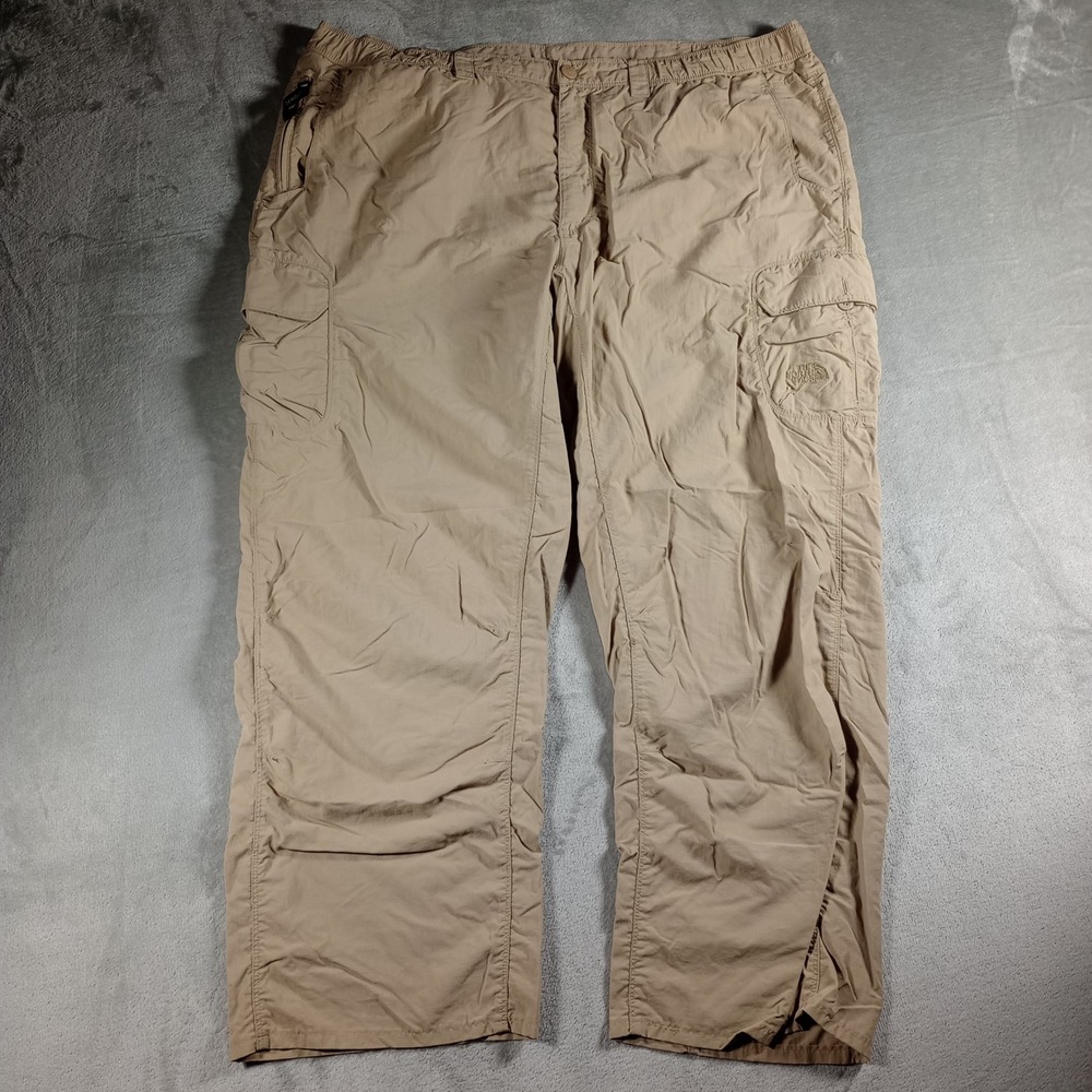 The North Face Cargo Pants Mens XXL Tan Nylon Hiking Outdoor Gorpcore Utility